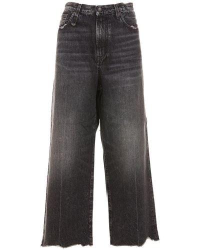 R13 High-rise Wide-leg Jeans - Gray