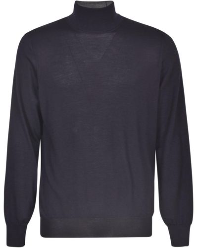 Brunello Cucinelli High Neck Sweater - Blue