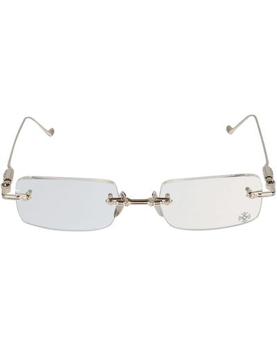 Chrome Hearts Rectangle Rimless Glasses - Multicolour