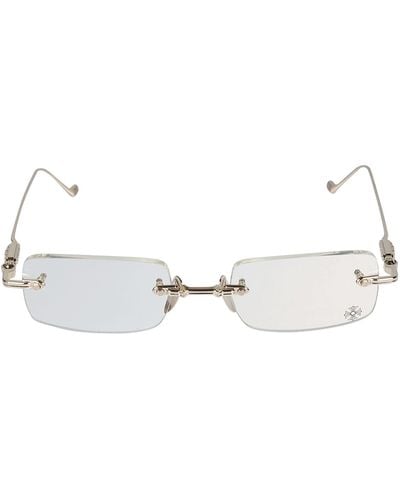 Chrome Hearts Rectangle Rimless Glasses - Multicolor