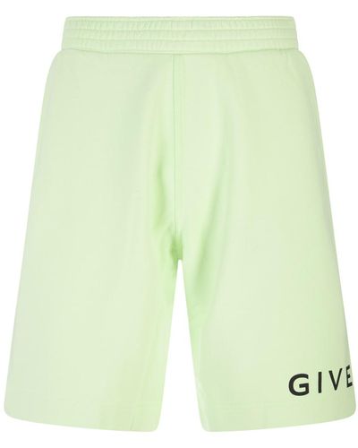 Givenchy Archetype Bermuda Shorts In Mint Green