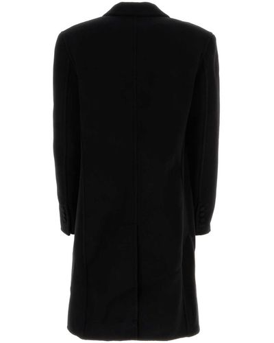 Balmain Wool Coat - Black