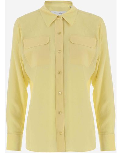 Equipment Silk Shirt - Yellow