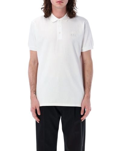 Bally Emblem Polo Shirt - White