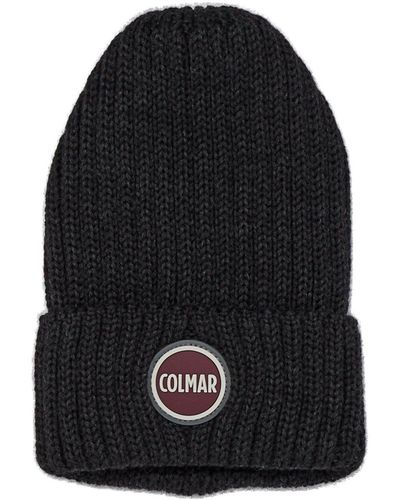 Colmar Logo-Patch Knitted Beanie - Black