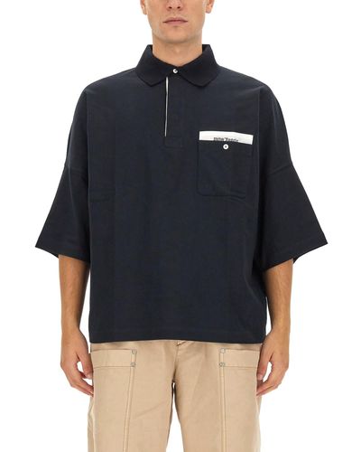 Palm Angels Tailored Polo - Blue