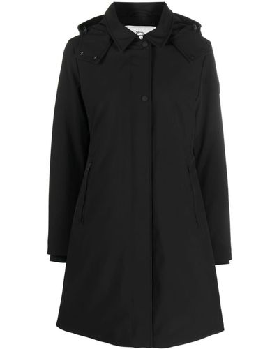 Woolrich Hooded Parka Coat - Black