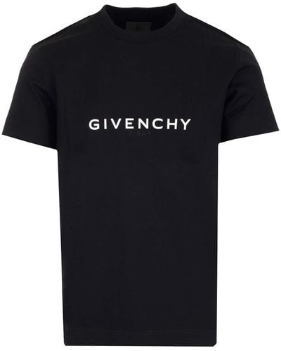 Givenchy Logo-print Cotton-jersey T-shirt - Black