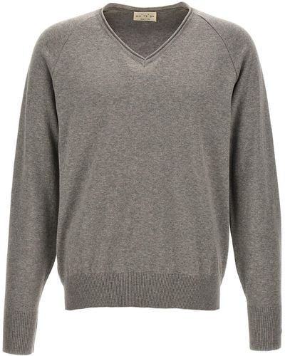 Ma'ry'ya V-Neck Sweater - Gray