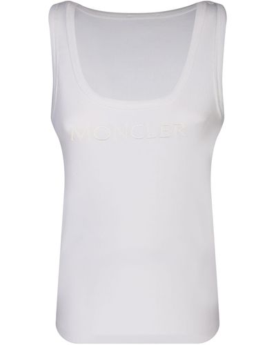 Moncler Logo-Embroidered Sports Vest - White