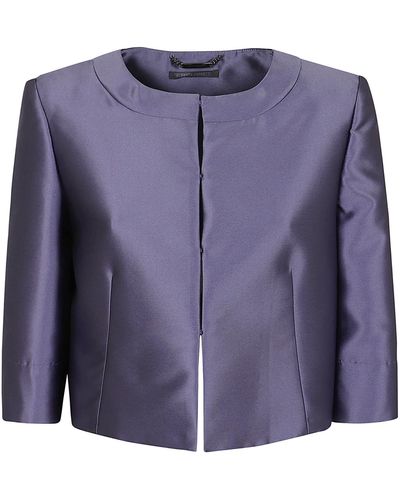 Alberta Ferretti Mikado Jacket - Purple