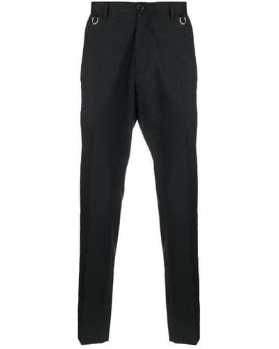 John Richmond Trousers With Sequined Band - Black