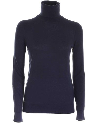 Ralph Lauren Roll-Neck Knitted Sweater - Blue