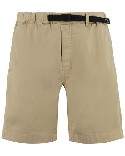 Woolrich Cotton Shorts - Natural