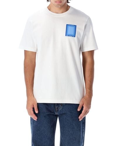 Casablancabrand Logo Degrade Screen Printed T-shirt - White