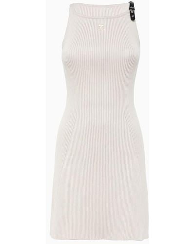 Courreges Courreges Knitted Dress - White