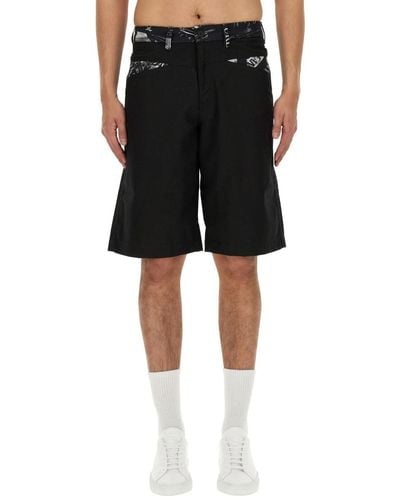 Versace Denim Bermuda Shorts - Black
