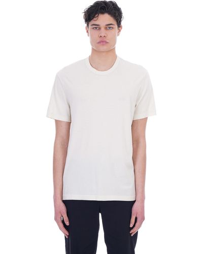 James Perse T-shirt In Beige Cotton - Natural