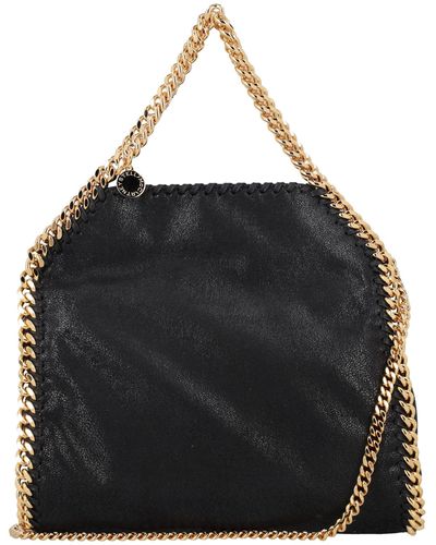 Stella McCartney Falabella Mini Tote Bag With-Chain - Black
