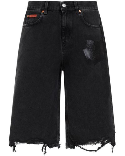 Martine Rose Jeans Short Pants - Black