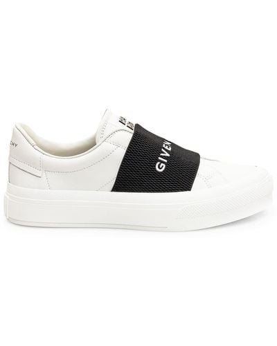 Givenchy City Court Logo-embroidered Leather Low-top Trainers - White