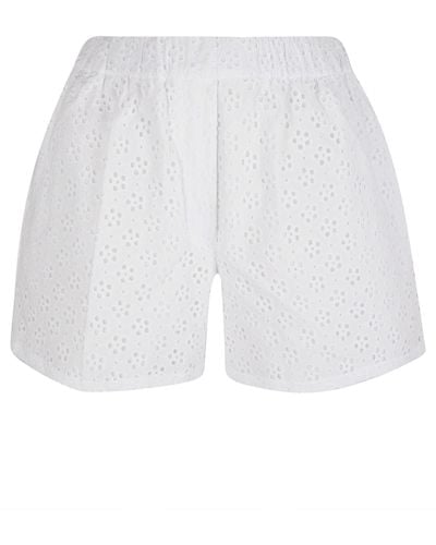 KENZO Broderie Anglaise Shorts - White