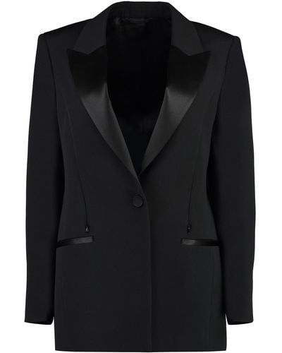 Givenchy Wool Single-breasted Blazer - Black
