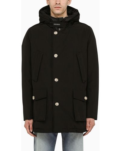 Woolrich Black Canvas Arctic Parka Jacket