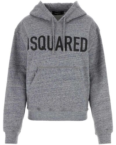 DSquared² Melange Cotton Sweatshirt - Grey
