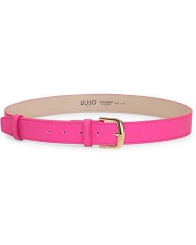 Liu Jo Saffiano Belt - Pink