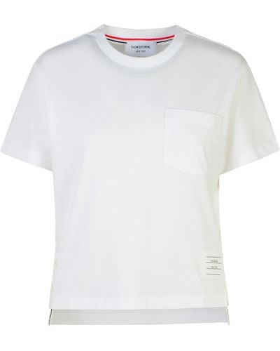Thom Browne Cotton T-Shirt - White
