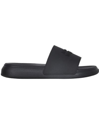 Alexander McQueen Rubber Slide Sandals - White