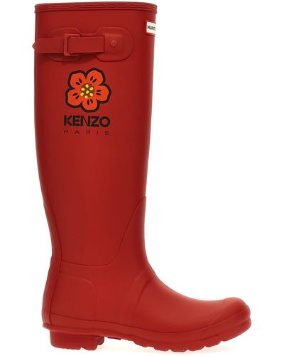 KENZO X Hunter Rubber Boots - Red