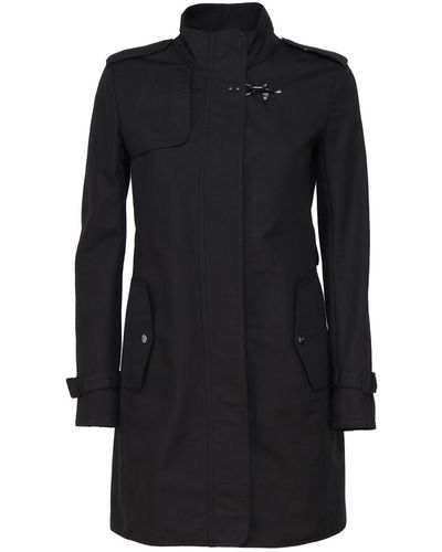 Fay Virginia Trench Coat - Black