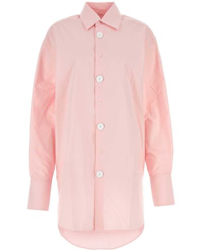 JW Anderson Poplin Oversize Shirt - Pink