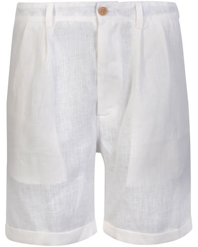 Peninsula Marzamemi Linen Shorts - White