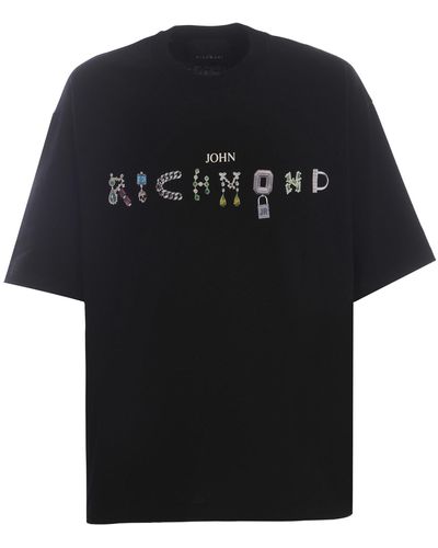 RICHMOND T-Shirt Made Of Cotton - Black