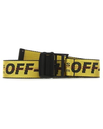 Off-White c/o Virgil Abloh Embroidered Fabric Belt - Green