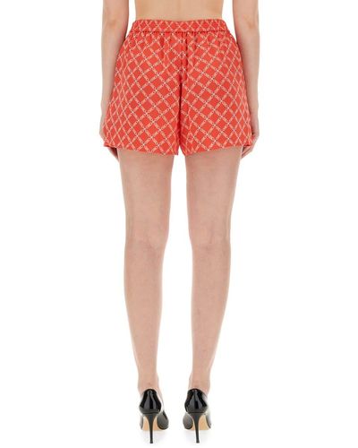 Michael Kors Shorts With Logo - Red