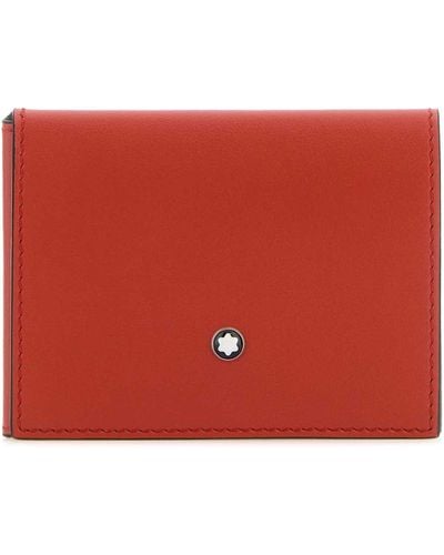 Montblanc Leather Card Holder - Red