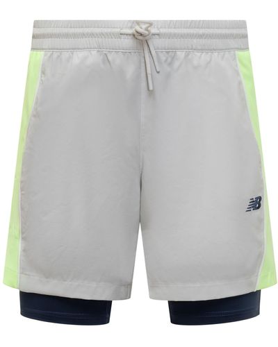 New Balance Hoops On Court Shorts - Gray