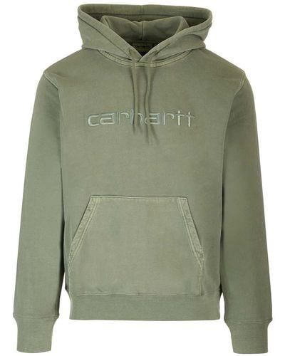 Carhartt Cotton Hooded Sweatshirt - Green