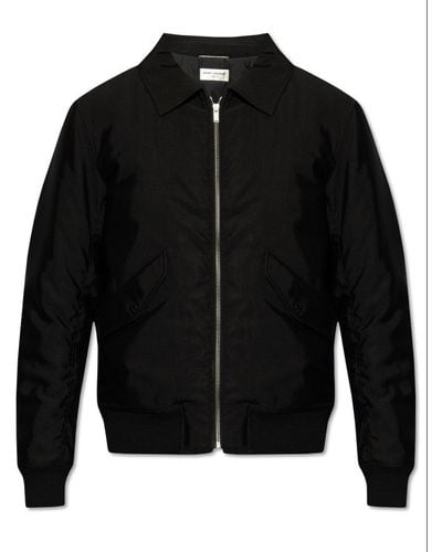 Saint Laurent Bomber Jacket, - Black