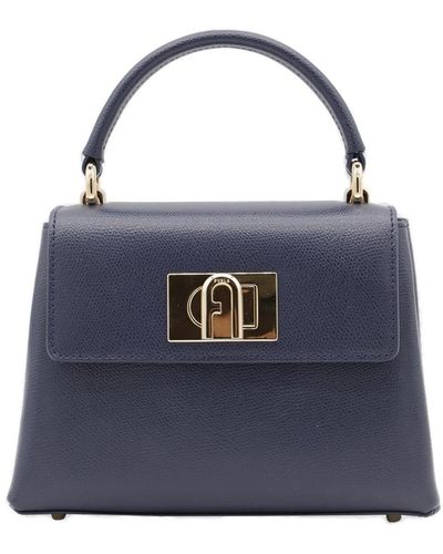 Furla 1927 Twist-lock Mini Tote Bag - Blue