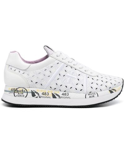 Premiata Conny Broderie-Anglaise Trainers - White