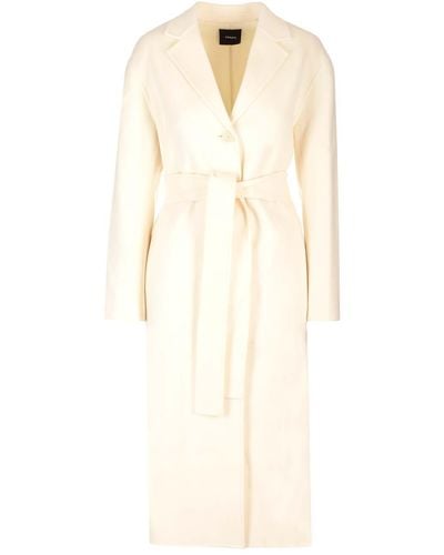 Theory Wool And Cashmere Coat - White