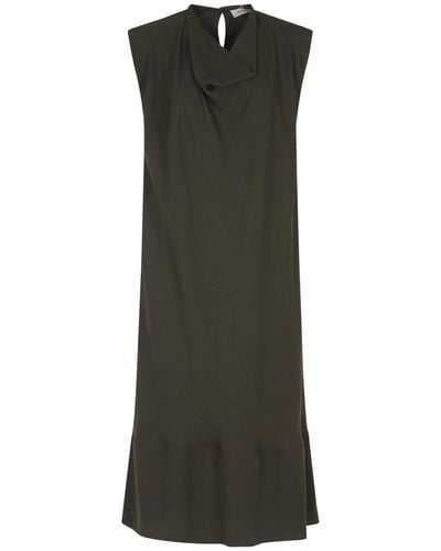 Lemaire Sleeveless Flared Dress - Brown