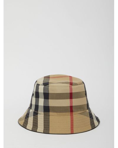 Burberry Exaggerated Check Bucket Hat - Green