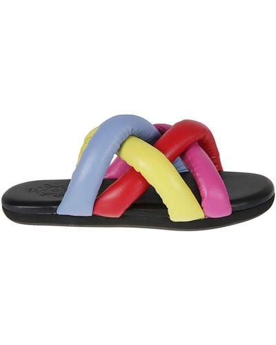 Moncler Genius Braided Sliders - Multicolor