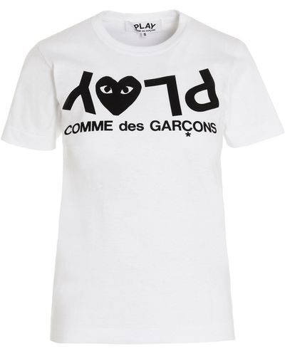 COMME DES GARÇONS PLAY Logo Reverse T-shirt - White